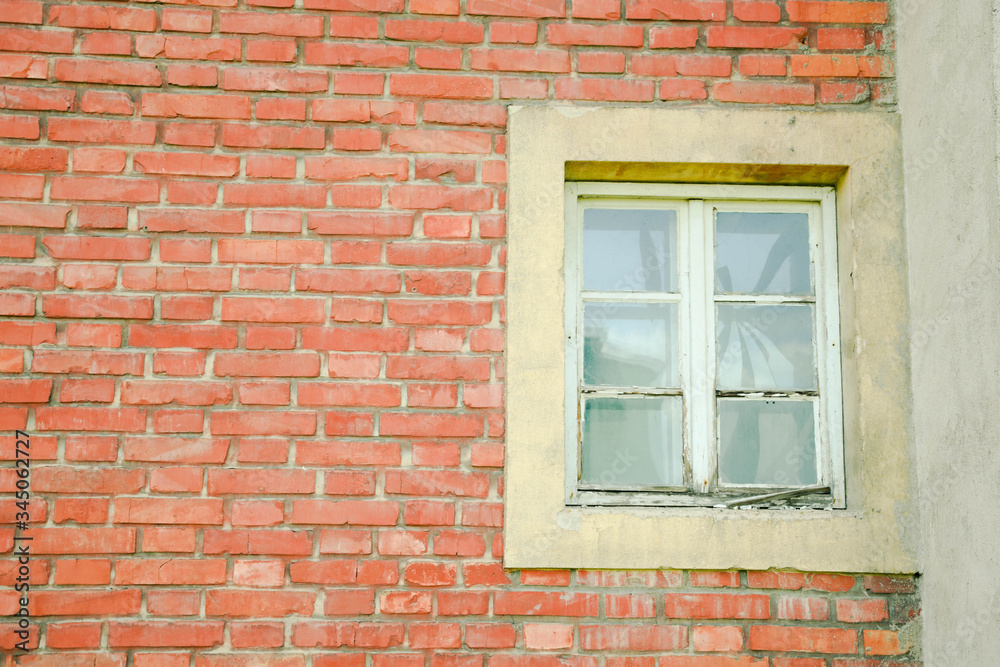 red brick wall background texture window old house red brick wall background texture window old house
