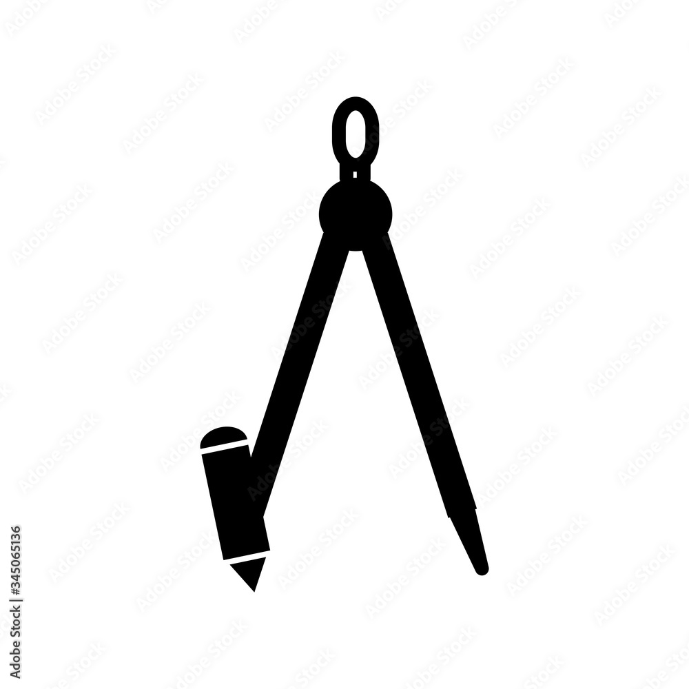 Divider Glyph Style Icon Design Vector