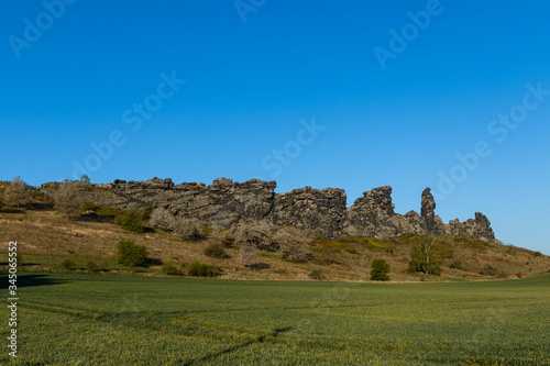 Teufelsmauer Harz Felsformationen Ausflugsziel Besuchermagnet photo