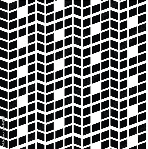 abstract architecture background with blocks bricks and windows black and white pattern