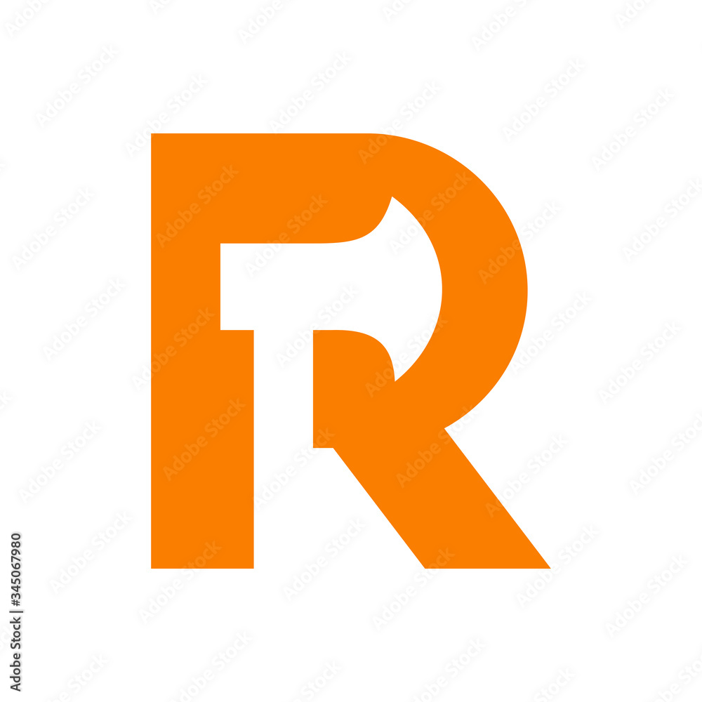 Letter R axe logo design template elements - Vector Letter R axe logo design template elements - Vector