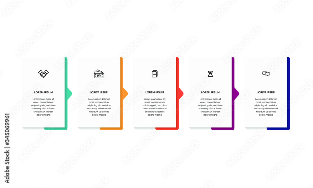 Vetor de Infographic. Vector Infographic design template with icons and ...