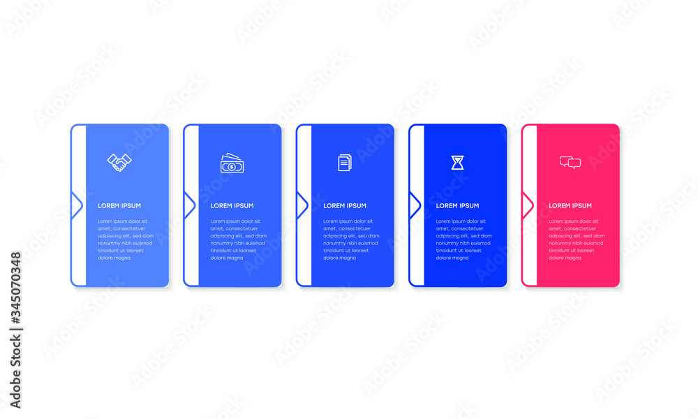 Vetor de Infographic. Vector Infographic design template with icons and ...