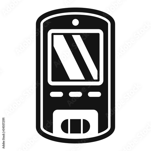 Digital glucometer icon. Simple illustration of digital glucometer vector icon for web design isolated on white background
