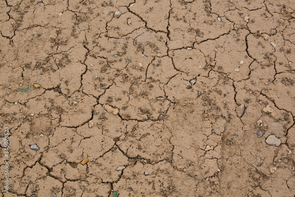 Dehydrate cracked soil Dehydrate cracked soil