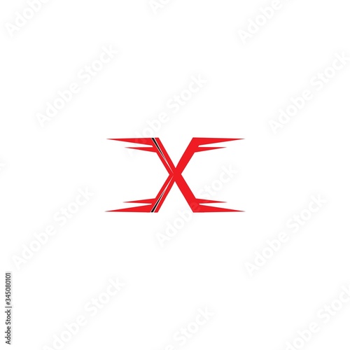 X Letter Logo Template vector icon