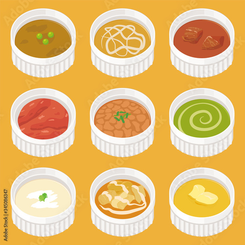 Various kinds of curry set