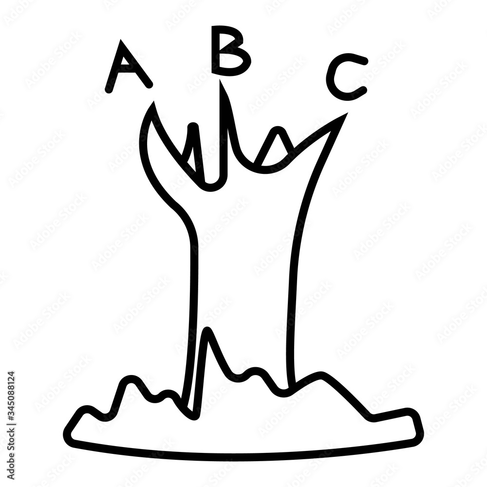 Vector alphabet icon photo illustration Vector alphabet icon photo illustration