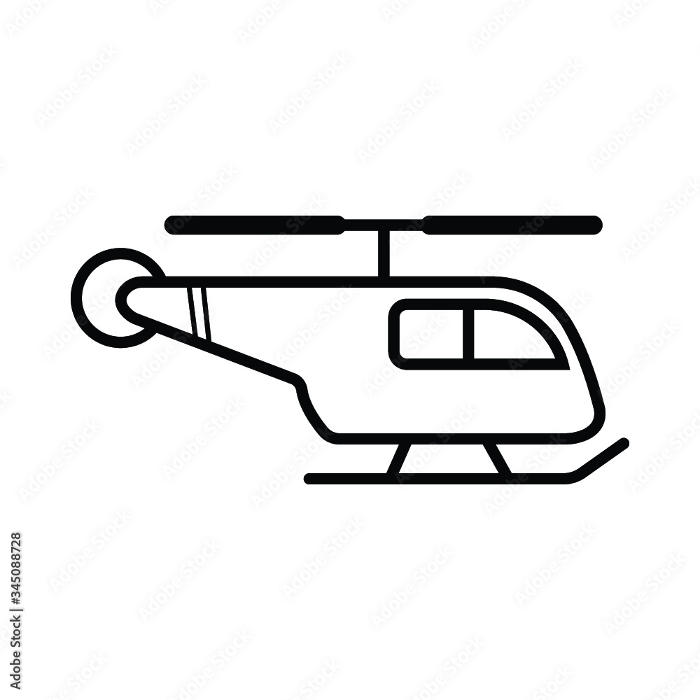 Helicopter, chopper icon. Vector illustration Helicopter, chopper icon. Vector illustration