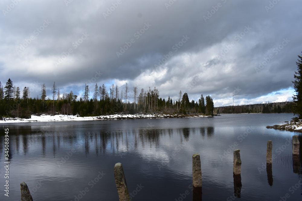 Fototapeta premium Harz Gebirge am Oderteich