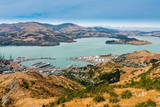View from the Tauhinu-Korokio Scenic Reserve and Christchurch Gondola near Christchurch in New Zealand