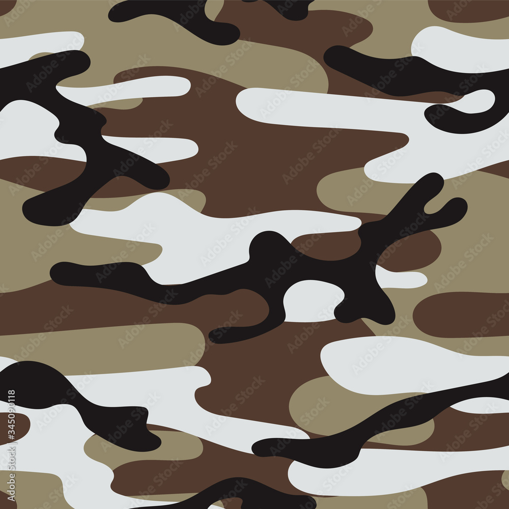 Military camouflage seamless pattern. Khaki texture. Trendy background. Abstract color vector illustration. For design wallpaper, fabric, wrapping paper. Military camouflage seamless pattern. Khaki texture. Trendy background. Abstract color vector illustration. For design wallpaper, fabric, wrapping paper.