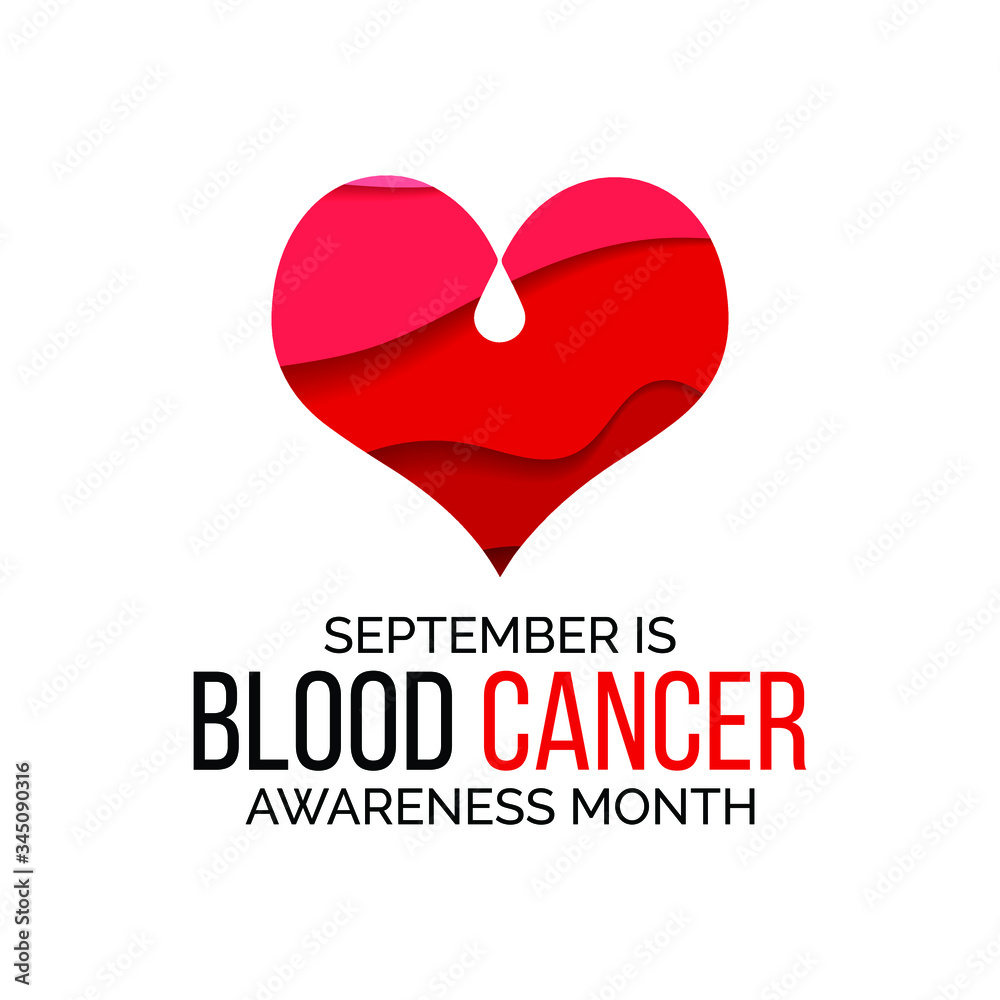 Vector illustration on the theme of Blood Cancer awareness month observed each year during September.