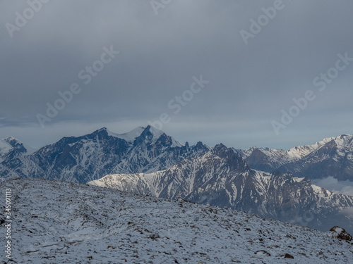 View of the pass Thorang La...