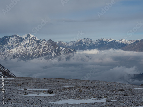 View of the pass Thorang La...