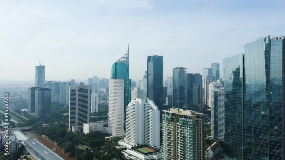 Modern office buildings in Jakarta downtown Modern office buildings in Jakarta downtown