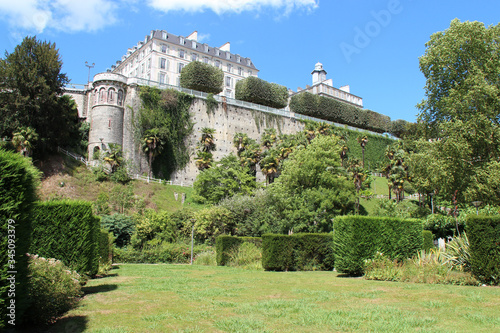 gardens and rampart in pau (france) photo