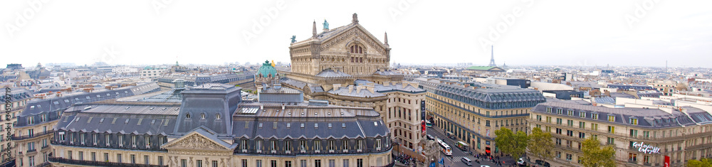 Paris Panorama mit Blick auf die Opera Garnier

