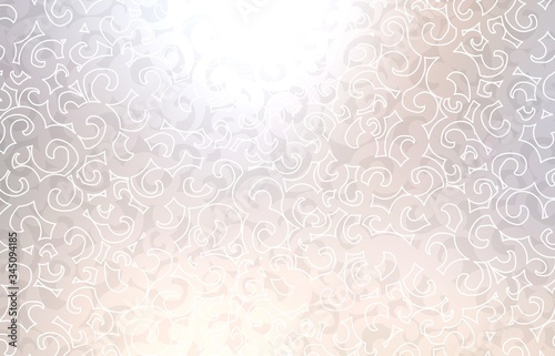 Brilliance curls subtle background texture. Twirls clear pattern. Bright light ornament abstract graphic.