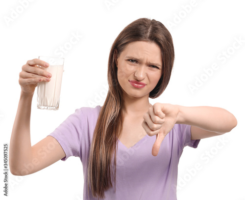 Young woman with milk aller...