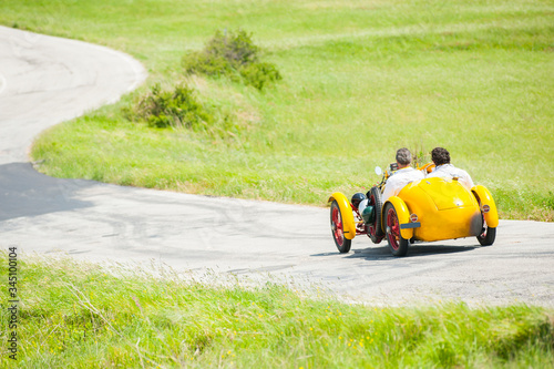 Vintage yellow car photo