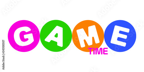 Game time with font design.