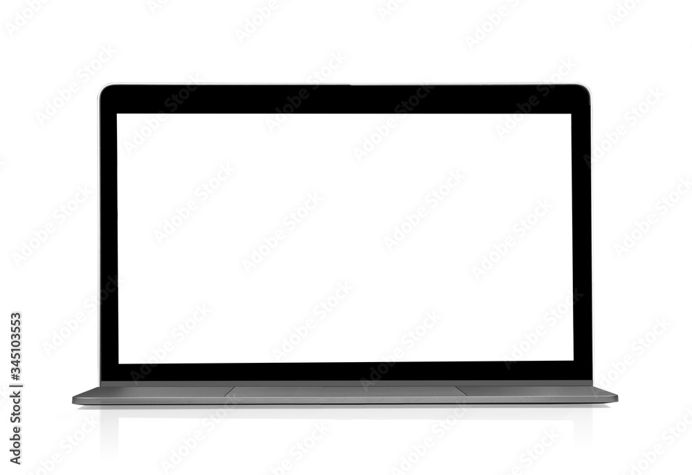 laptop with empty space on white background laptop with empty space on white background
