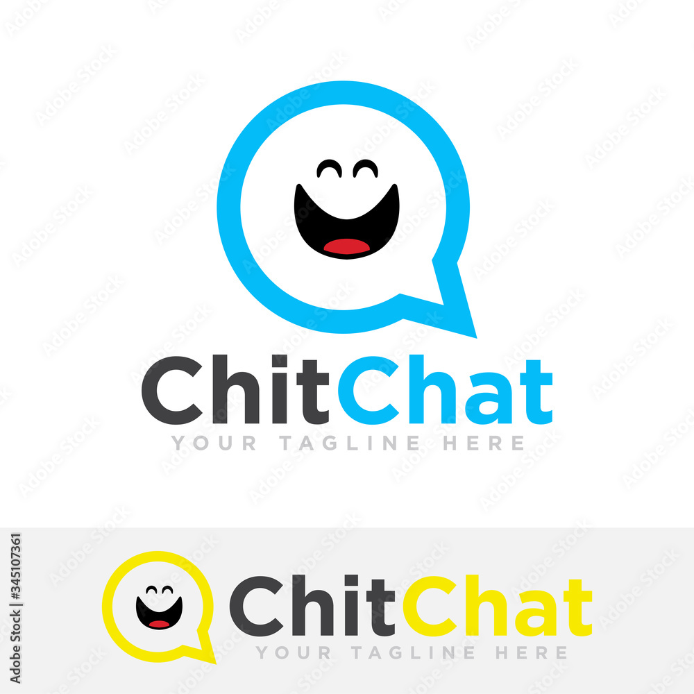 Chat Logo Design Vector Illustration Chat Logo Design Vector Illustration