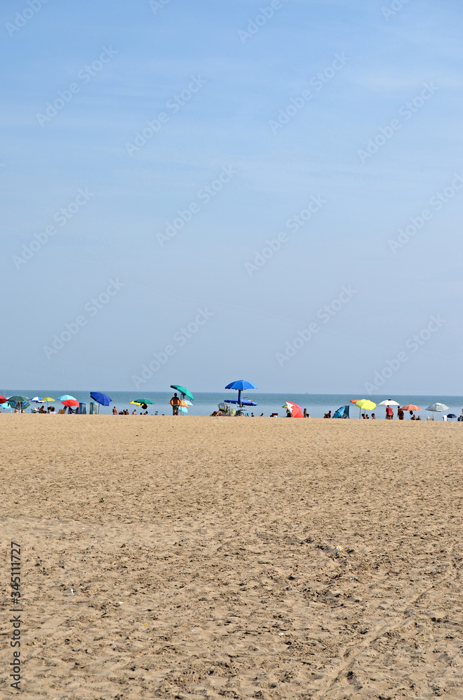 Unequipped wild beach. Free beaches for vacationers