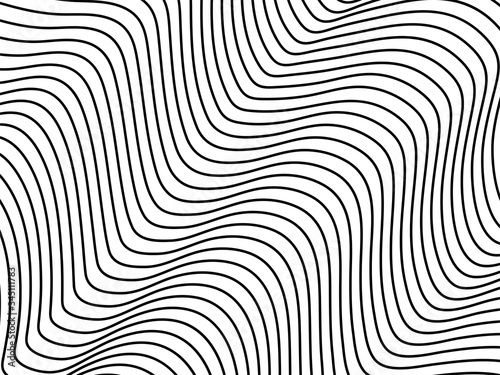 Abstract wav, line pattern background. Striped repeating texture. Vector illustration