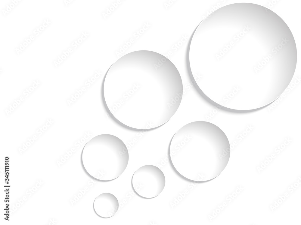 Abstract background with paper circles, vector illustration Abstract background with paper circles, vector illustration
