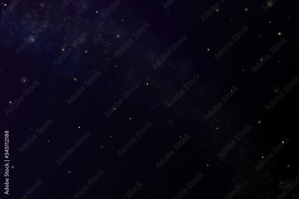 Fototapeta premium background picture, dark night sky, space with stars and planets, concept of nature, universe