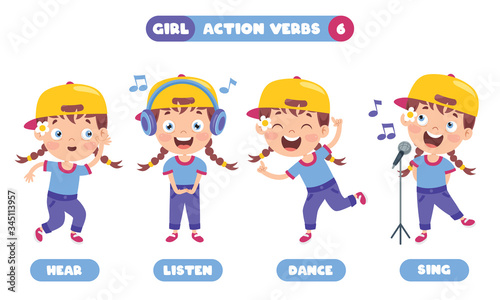 Action Verbs For Children Education