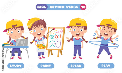 Action Verbs For Children Education