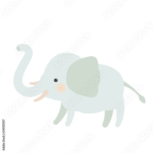 シンプルな象のイラスト