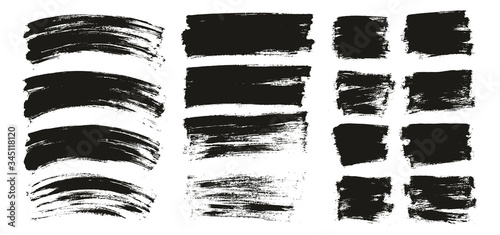 Wallpaper Mural Flat Paint Brush Thin Curved & Long & Short Background High Detail Abstract Vector Background Set  Torontodigital.ca