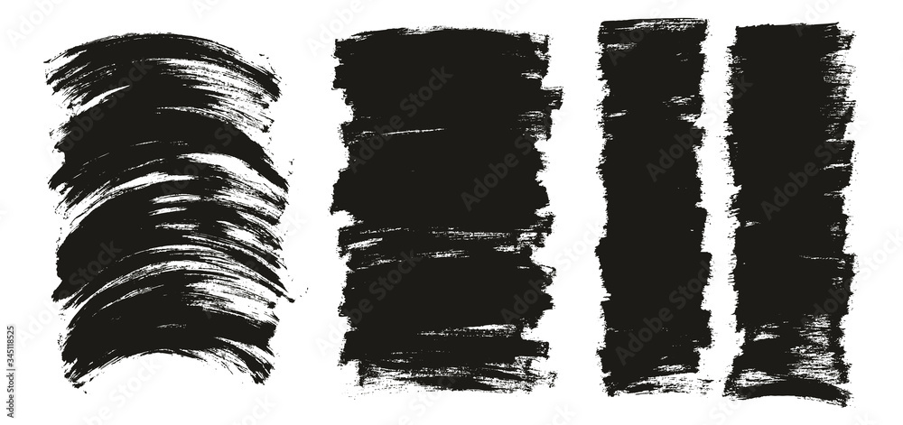 Flat Paint Brush Thin Curved & Long & Short Background High Detail Abstract Vector Background Set Flat Paint Brush Thin Curved & Long & Short Background High Detail Abstract Vector Background Set
