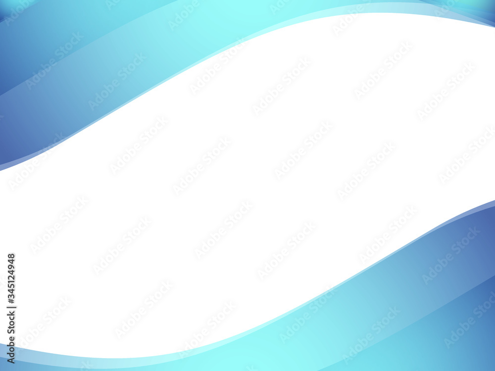 Abstract background, blue waves, flat design, copy space, vector, wavy elements for presentation, template Abstract background, blue waves, flat design, copy space, vector, wavy elements for presentation, template