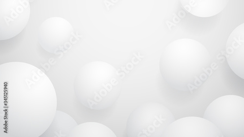 Vector white ball abstract background
