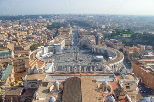 St. Peter's Square (in italian Basilica di San Pietro a Roma) Rome Italy