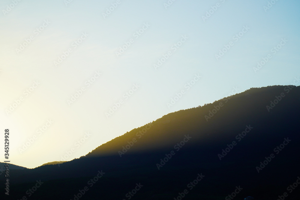 Obraz premium sunset in the mountains