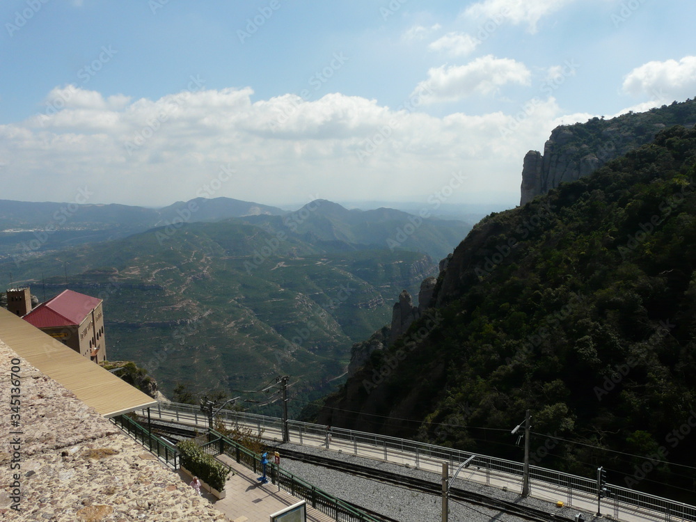 Fototapeta premium Railway in the mountains