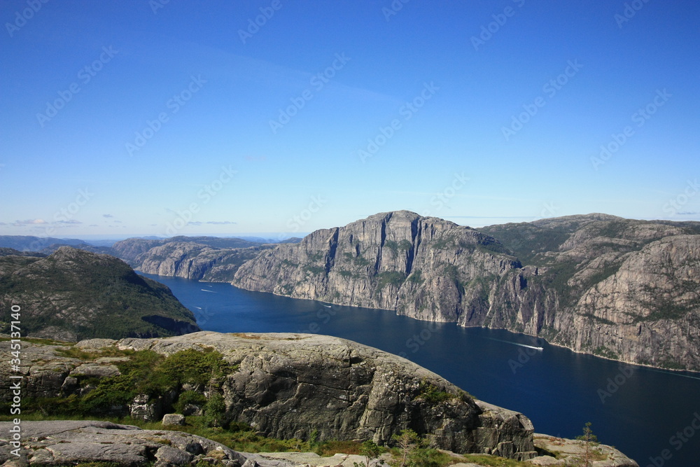 Preikestolen vom Sollifjell Preikestolen vom Sollifjell