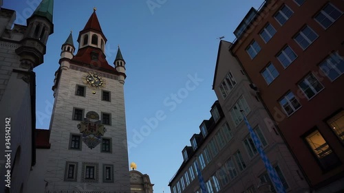 The Altes Rathaus of Munich (Old Town Hall) until 1874 the domicile of the municipality. It is in the Marienplatz square - Bavaria, Germany
