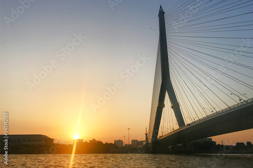bridge over the river
