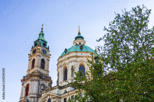 St. Nicholas church on Malostranske square in Prague