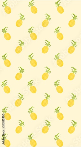 Pineapples wallpaper, for phone, pretty summer wallpaper