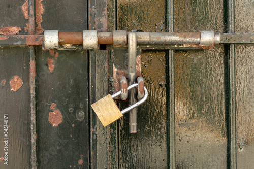 old rusty lock