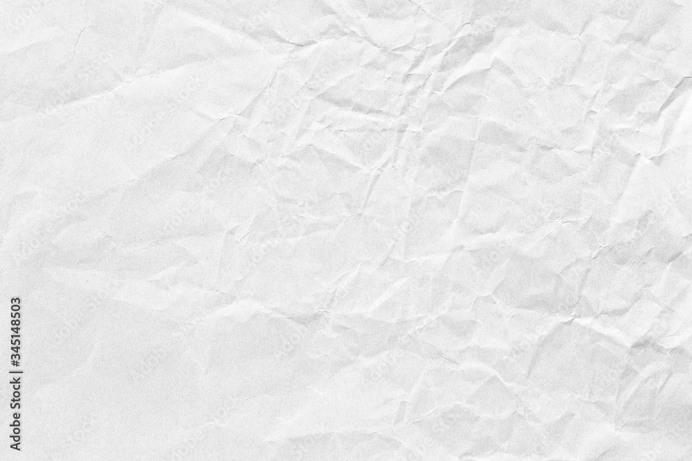 Crumpled white paper background texture