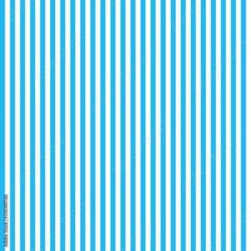 Seamless vertical lines pattern. Blue lines on white background. Simple repeat ornament. Vector illustration